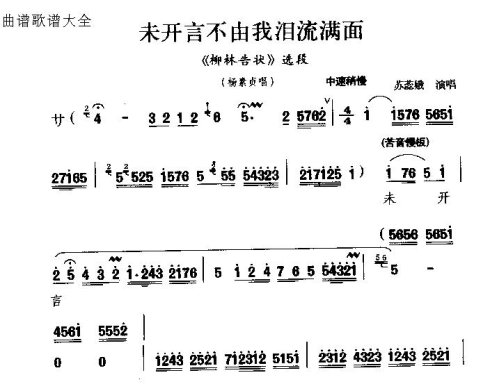 秦腔《未开言不由我泪流满满》