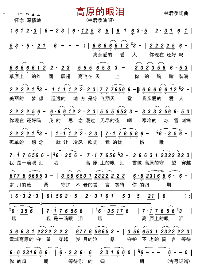 高原的眼泪